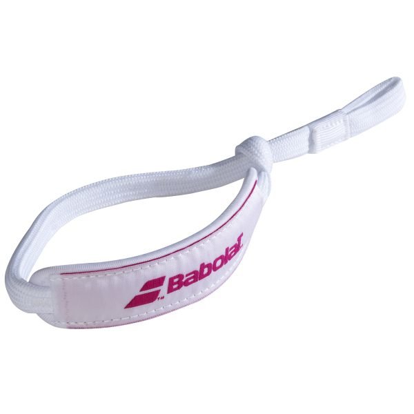 Babolat Wrist Strap Wit Roze 2023 710031-1