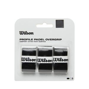 Wilson Profile Padel Overgrip 3pk Zwart
