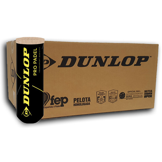 Dunlop Pro PadelBallen Doos 24 x 3st Dunlop Pro PadelBallen Doos 24 x 3st