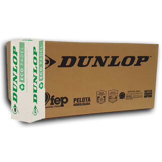 Dunlop ECO Padelballen Doos 24 x 3st Dunlop ECO Padelballen Doos 24 x 3st