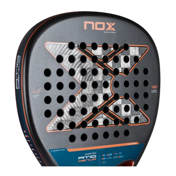 NOX AT10 Genius Attack 18K Alum By Agustín Tapia 2025 Padelracket
