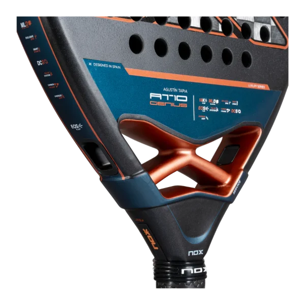 NOX AT10 Genius Attack 18K Alum By Agustín Tapia 2025 Padelracket