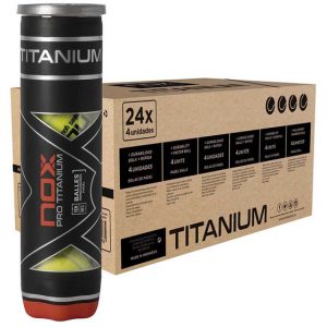 NOX Pro Titanium Padelballen Doos 24 x 4st