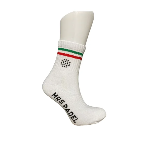 Mrs Padel Italy - Witte Sportsokken Mrs Padel Italy - Witte Sportsokken