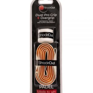 ShockOut Dual Pro Grip + Overgrip Wit/Oranje